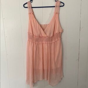 Peach Jordache Sleeveless Flowy Top